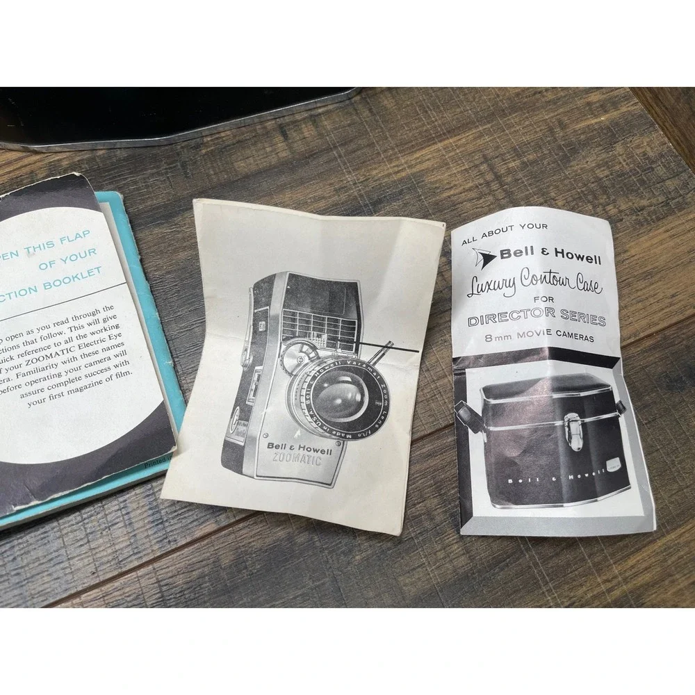 Bell & Howell Zoomatic Director Series 8mm Movie Camera Model 424 424P‎ Manuals